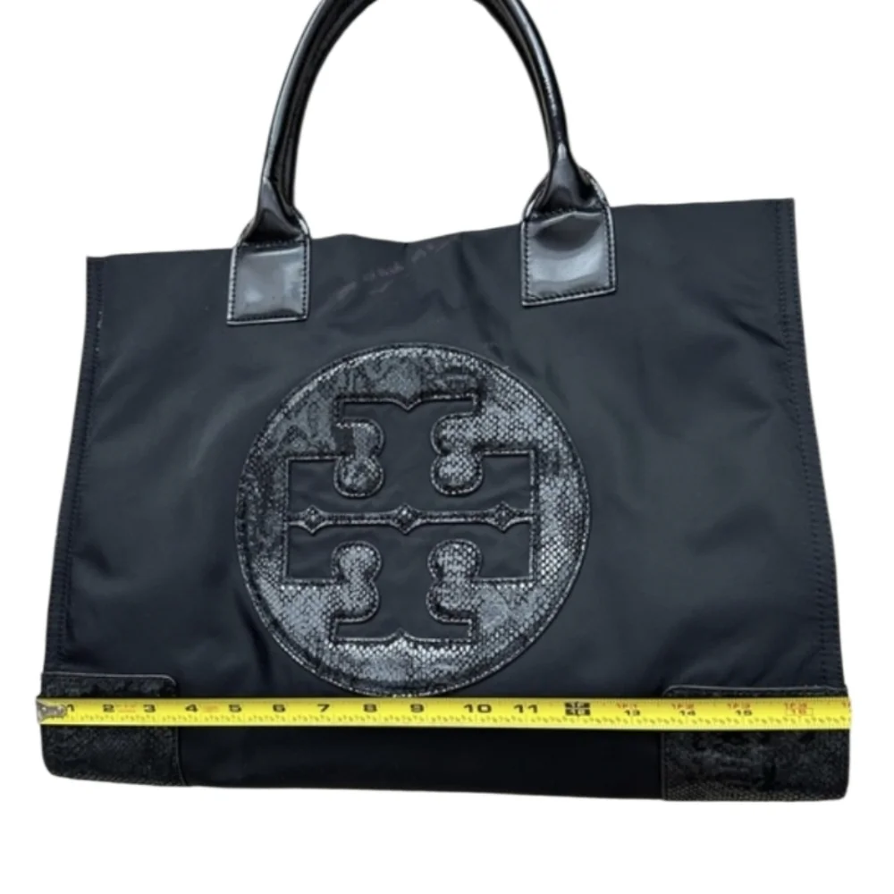 Tory Burch Ella Tote bag in Black Snake Print - Picture 5 of 11